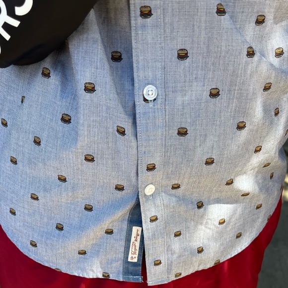 ORIGINAL PENGUIN MEN MUNSING WEAR HAMBURGER BUTTON DOWN SHIRT HERITAGE SLIM FIT - Picture 15 of 16